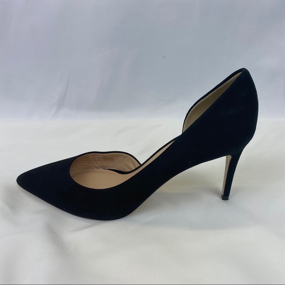J. Crew Lucie Suede Pumps in Black Suede, New - Picture 4 of 7
